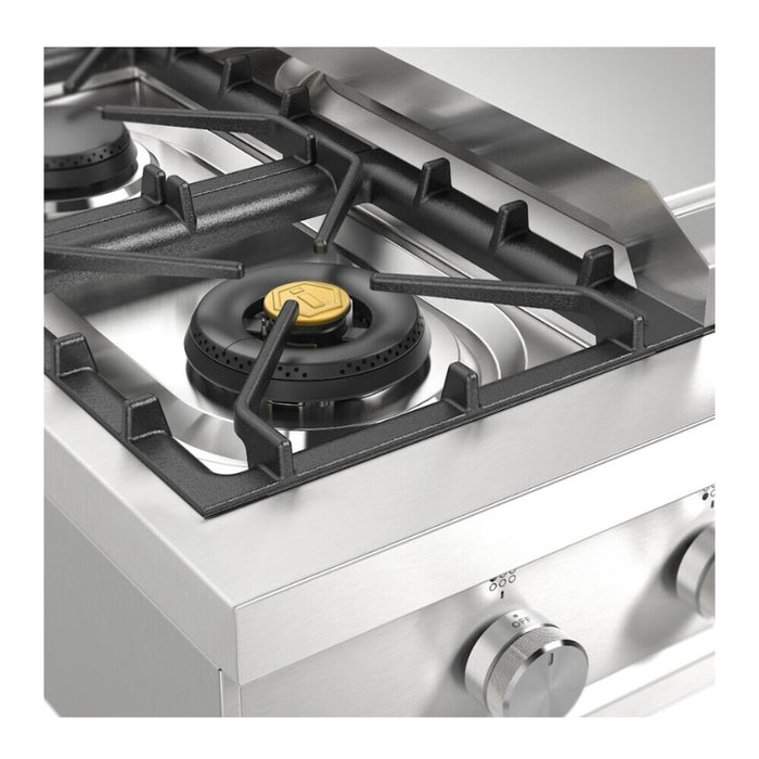 ILVE UHCP36F Professional Plus II 36 inch Built-In Gas Rangetop with Griddle, in Stainless Steel