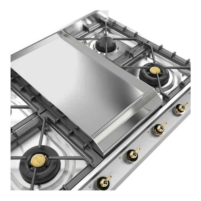 ILVE UHCP965FN Nostalgie II 36 inch Built-In Gas Cooktop with Griddle, in Stainless Steel