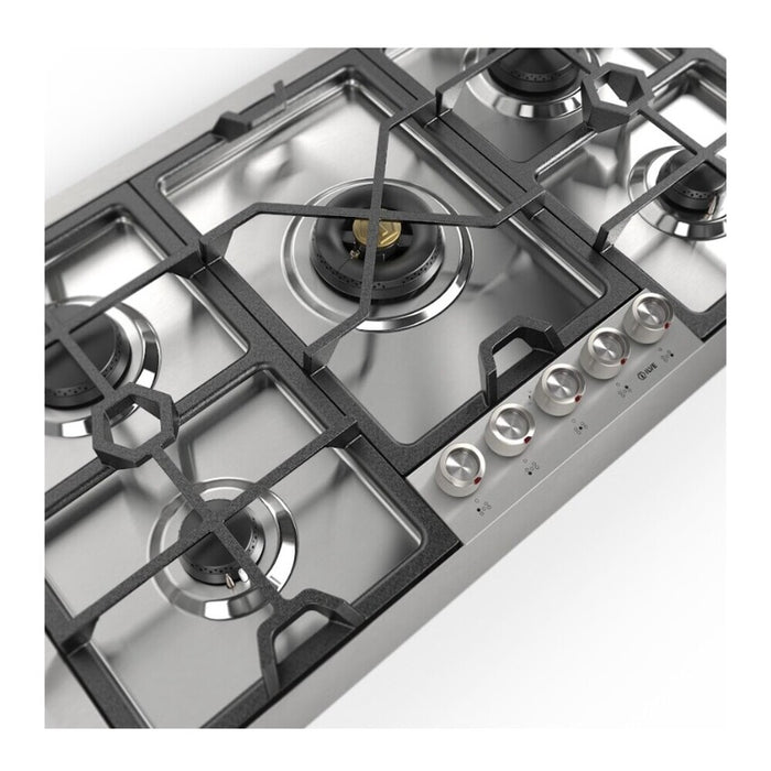 ILVE UHCPMT95 Panoramagic 36 inch Built-In Gas Cooktop with 5 Burners, in Stainless Steel