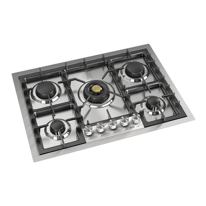 ILVE UHCPT75 Professional Plus II 30 inch Built-In Gas Cooktop with 5 Burners, in Stainless Steel