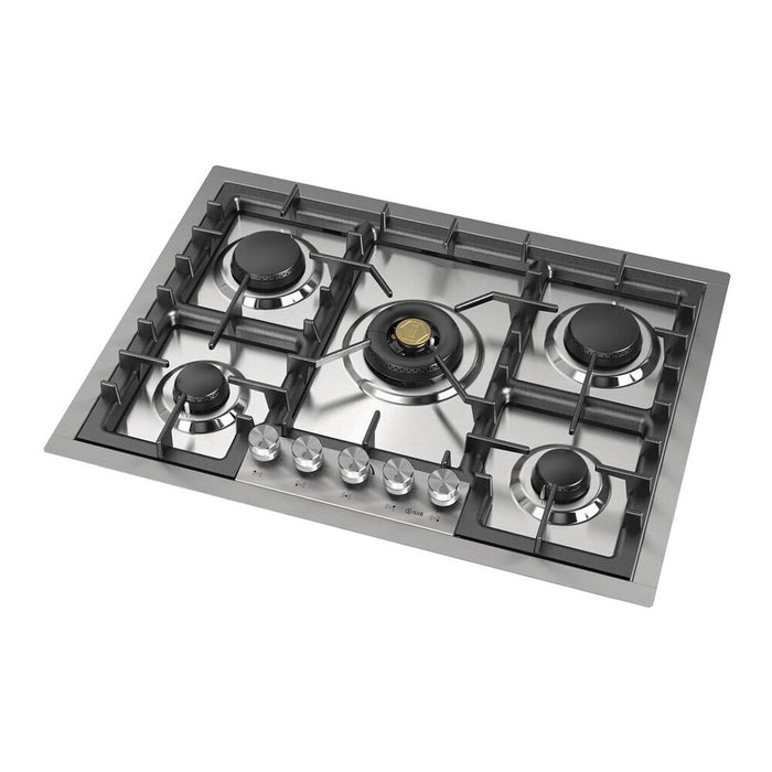 ILVE UHCPT75 Professional Plus II 30 inch Built-In Gas Cooktop with 5 Burners, in Stainless Steel