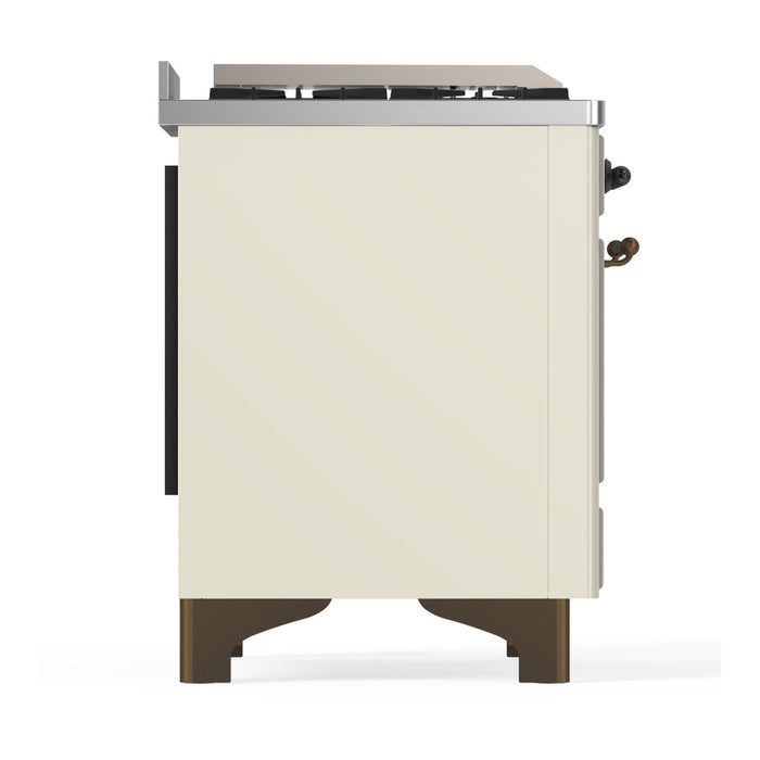 ILVE UM48F Majestic III 48 inch Dual Fuel Range with 8 Burners, Griddle (UM48FQNR3)