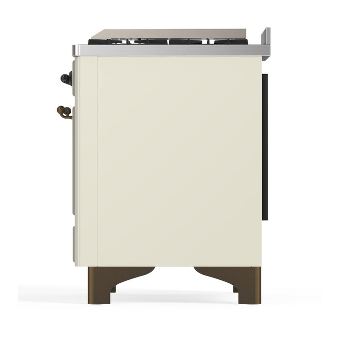 ILVE UM48F Majestic III 48 inch Dual Fuel Range with 8 Burners, Griddle (UM48FQNR3)