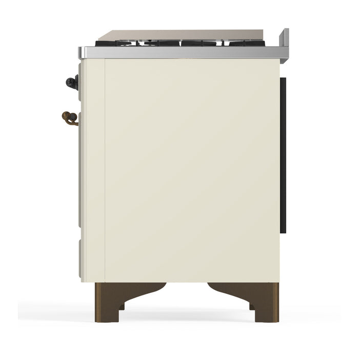 ILVE UM60FS Majestic III 60 inch Dual Fuel Range with 7 Burners, Griddle and French Top (UM60FSQNR3)