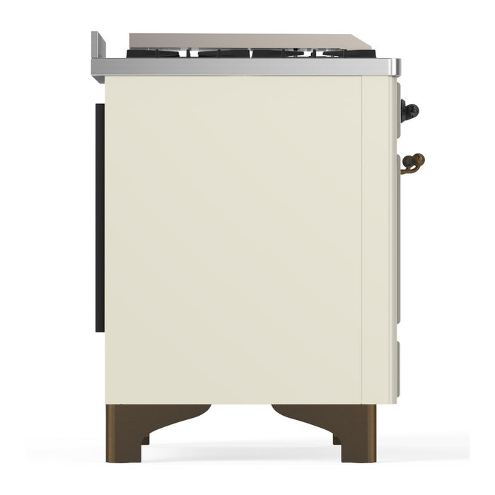 ILVE UMD40F Majestic III 40 inch Dual Fuel Range with 6 Burners, Griddle (UMD40FNR3)