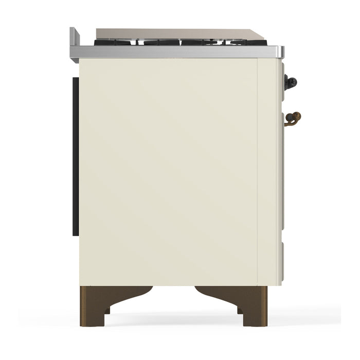ILVE UMD40F Majestic III 40 inch Dual Fuel Range with 6 Burners, Griddle (UMD40FQNR3)