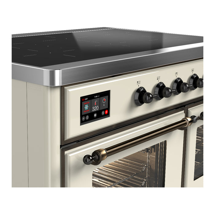 ILVE UMDIB40N Majestic III 40 inch Induction Range with 6 Elements, Booster Function, Bridge Control, Residual Heat Indicator (UMDIB40NR3)