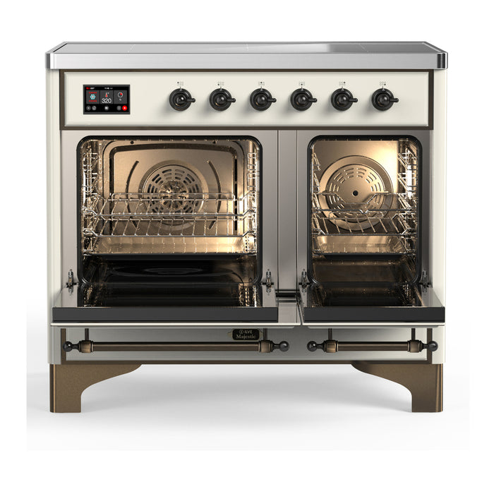 ILVE UMDIB40N Majestic III 40 inch Induction Range with 6 Elements, Booster Function, Bridge Control, Residual Heat Indicator (UMDIB40NR3)