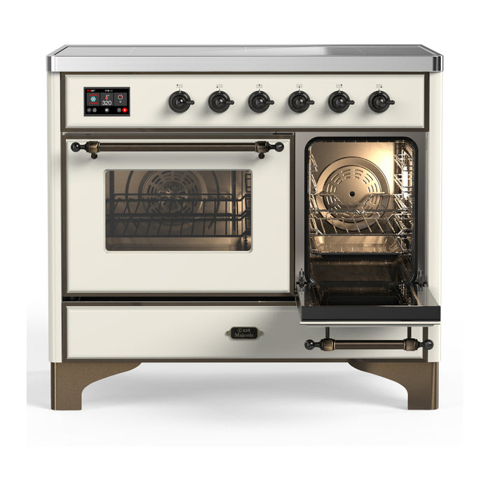 ILVE UMDIB40N Majestic III 40 inch Induction Range with 6 Elements, Booster Function, Bridge Control, Residual Heat Indicator (UMDIB40NR3)