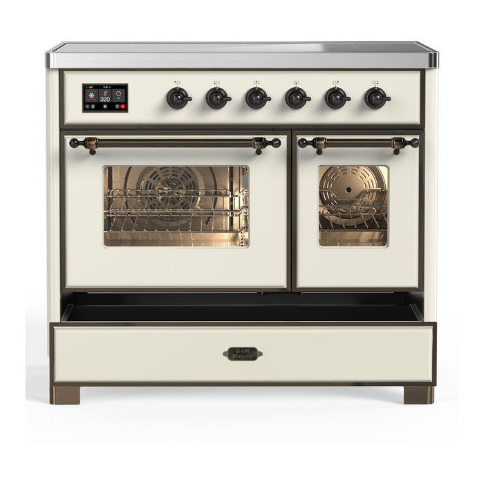 ILVE UMDIB40N Majestic III 40 inch Induction Range with 6 Elements, Booster Function, Bridge Control, Residual Heat Indicator (UMDIB40NR3)