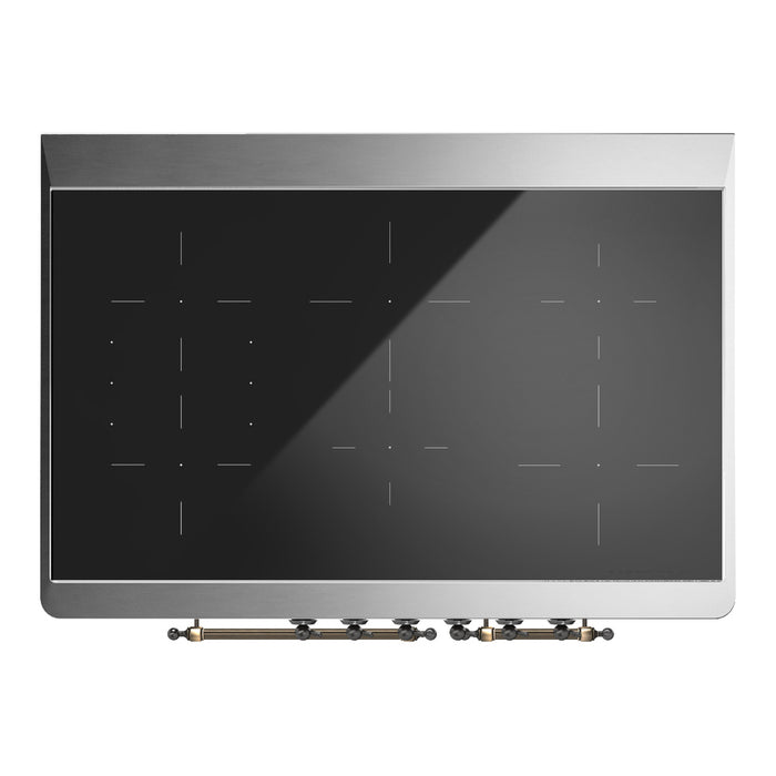 ILVE UMDIB40N Majestic III 40 inch Induction Range with 6 Elements, Booster Function, Bridge Control, Residual Heat Indicator (UMDIB40NR3)