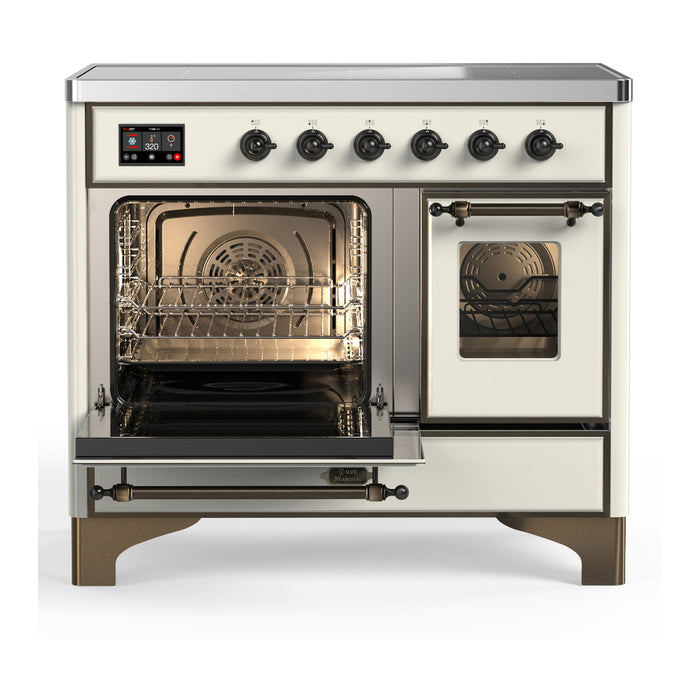 ILVE UMDIB40N Majestic III 40 inch Induction Range with 6 Elements, Booster Function, Bridge Control, Residual Heat Indicator (UMDIB40NR3)