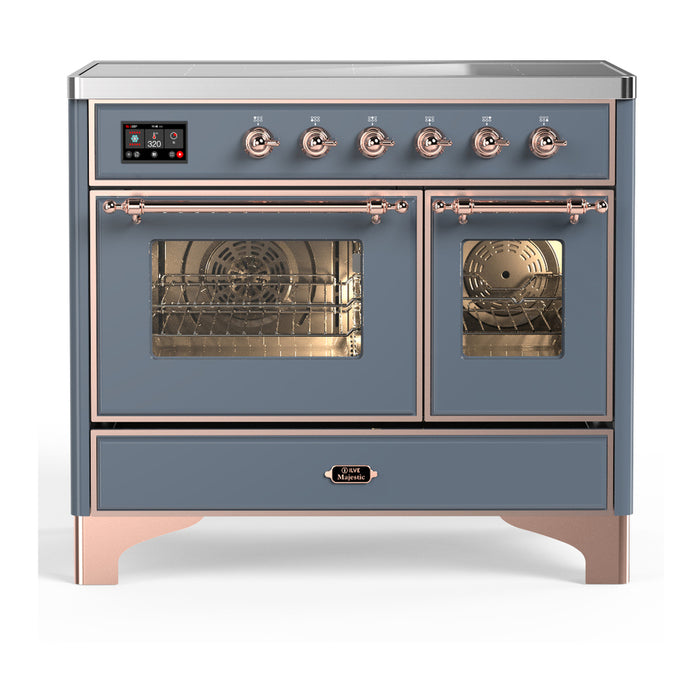 ILVE UMDIB40N Majestic III 40 inch Induction Range with 6 Elements, Booster Function, Bridge Control, Residual Heat Indicator (UMDIB40NR3)