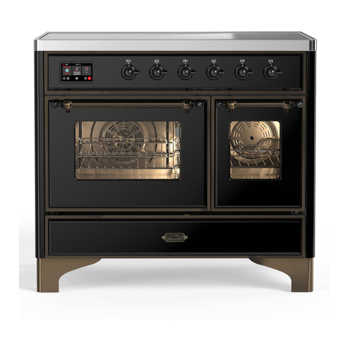 ILVE UMDIB40N Majestic III 40 inch Induction Range with 6 Elements, Booster Function, Bridge Control, Residual Heat Indicator (UMDIB40NR3)