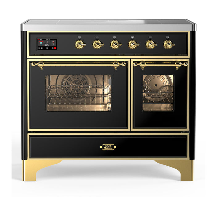 ILVE UMDIB40N Majestic III 40 inch Induction Range with 6 Elements, Booster Function, Bridge Control, Residual Heat Indicator (UMDIB40NR3)