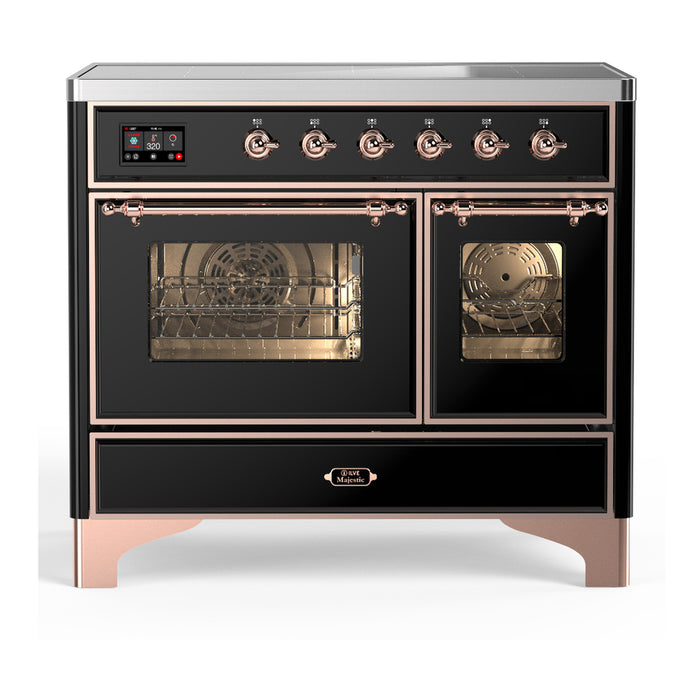 ILVE UMDIB40N Majestic III 40 inch Induction Range with 6 Elements, Booster Function, Bridge Control, Residual Heat Indicator (UMDIB40NR3)