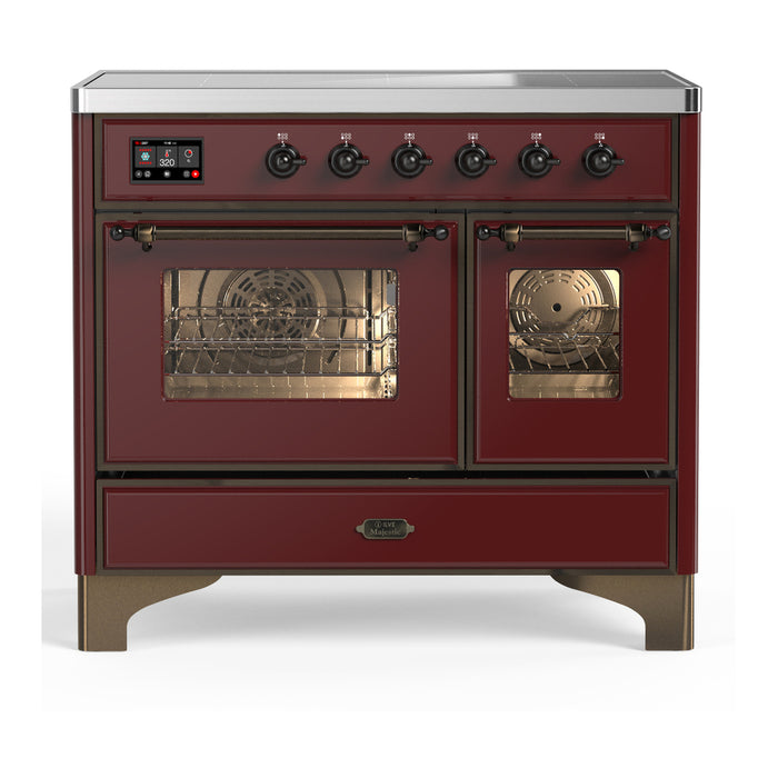 ILVE UMDIB40N Majestic III 40 inch Induction Range with 6 Elements, Booster Function, Bridge Control, Residual Heat Indicator (UMDIB40NR3)
