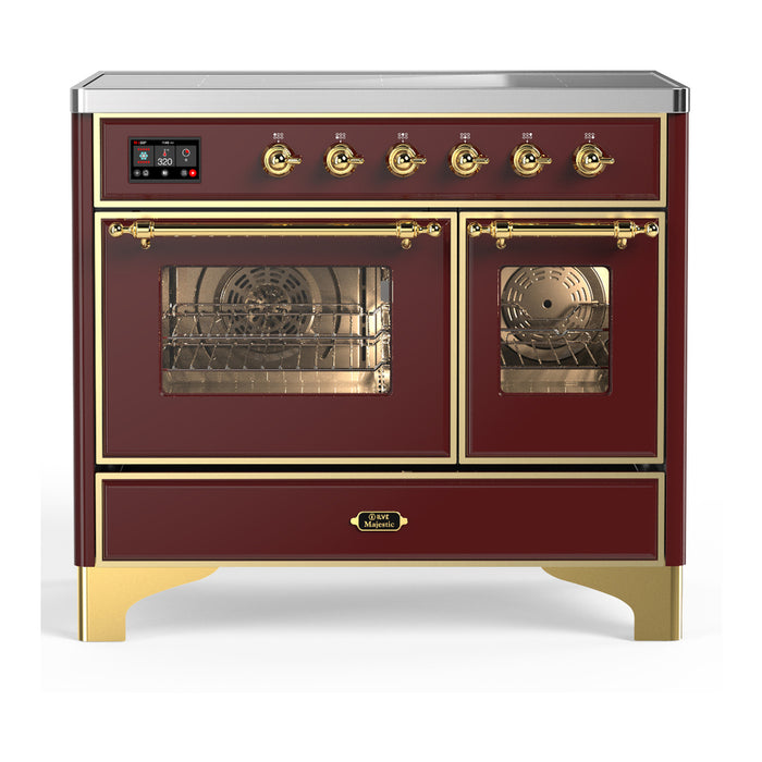 ILVE UMDIB40N Majestic III 40 inch Induction Range with 6 Elements, Booster Function, Bridge Control, Residual Heat Indicator (UMDIB40NR3)