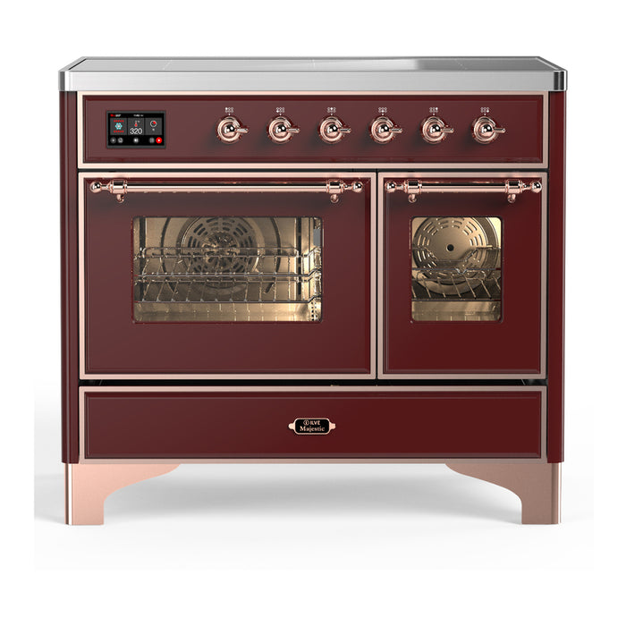 ILVE UMDIB40N Majestic III 40 inch Induction Range with 6 Elements, Booster Function, Bridge Control, Residual Heat Indicator (UMDIB40NR3)