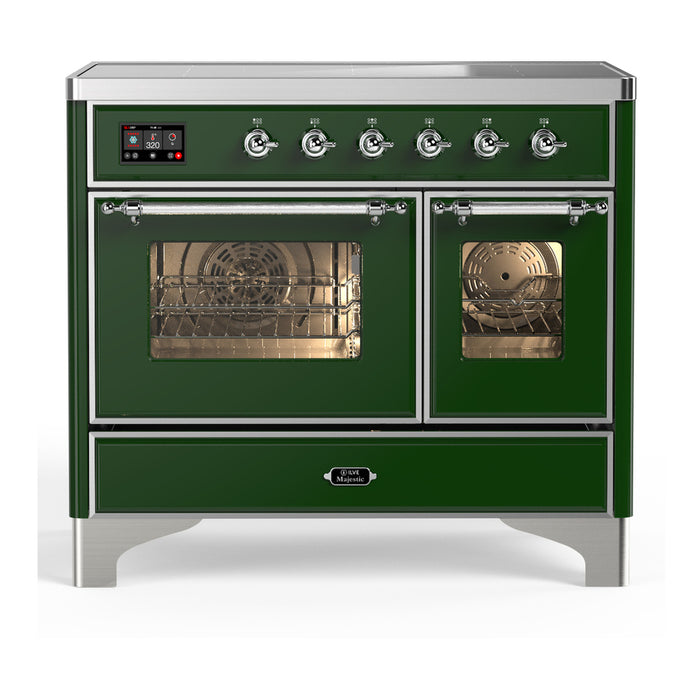ILVE UMDIB40N Majestic III 40 inch Induction Range with 6 Elements, Booster Function, Bridge Control, Residual Heat Indicator (UMDIB40NR3)