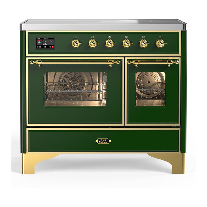 ILVE UMDIB40N Majestic III 40 inch Induction Range with 6 Elements, Booster Function, Bridge Control, Residual Heat Indicator (UMDIB40NR3)