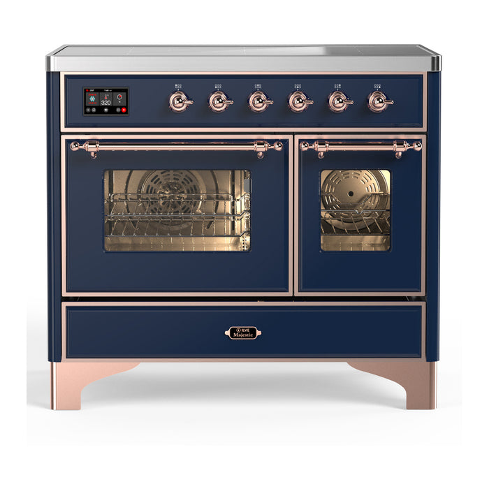 ILVE UMDIB40N Majestic III 40 inch Induction Range with 6 Elements, Booster Function, Bridge Control, Residual Heat Indicator (UMDIB40NR3)