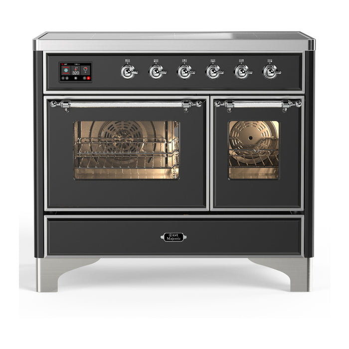 ILVE UMDIB40N Majestic III 40 inch Induction Range with 6 Elements, Booster Function, Bridge Control, Residual Heat Indicator (UMDIB40NR3)