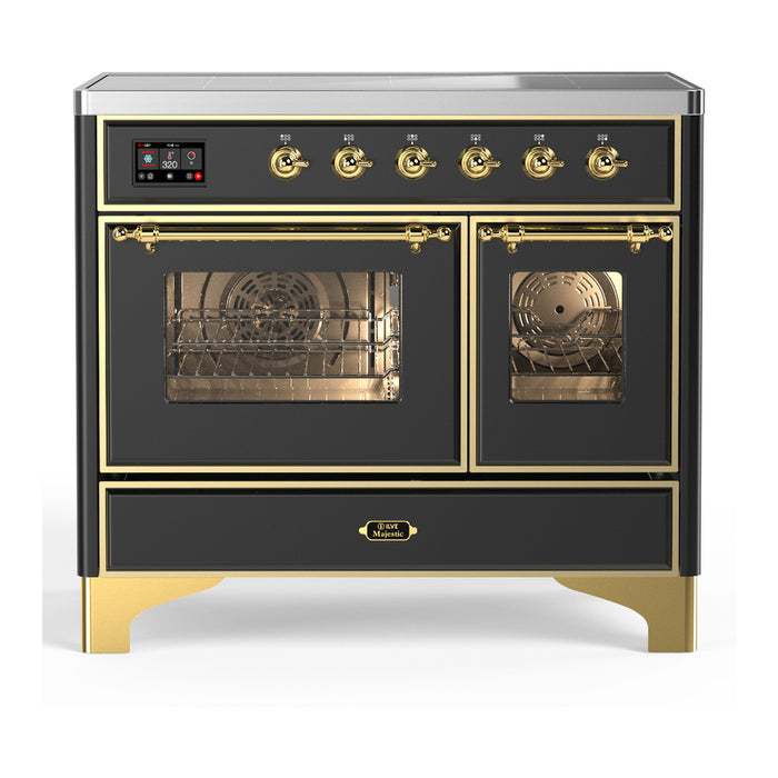ILVE UMDIB40N Majestic III 40 inch Induction Range with 6 Elements, Booster Function, Bridge Control, Residual Heat Indicator (UMDIB40NR3)