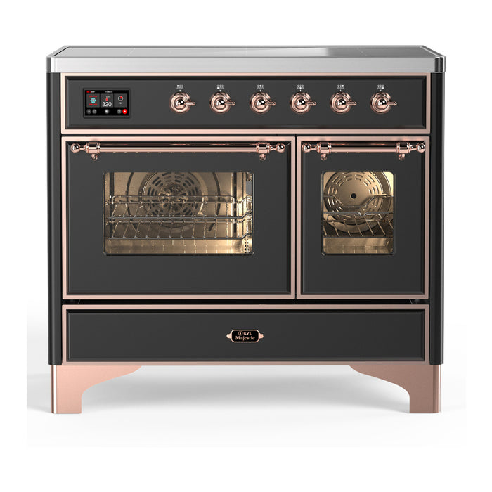 ILVE UMDIB40N Majestic III 40 inch Induction Range with 6 Elements, Booster Function, Bridge Control, Residual Heat Indicator (UMDIB40NR3)