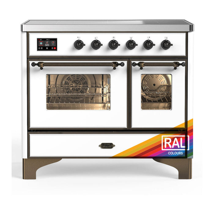 ILVE UMDIB40N Majestic III 40 inch Induction Range with 6 Elements, Booster Function, Bridge Control, Residual Heat Indicator (UMDIB40NR3)