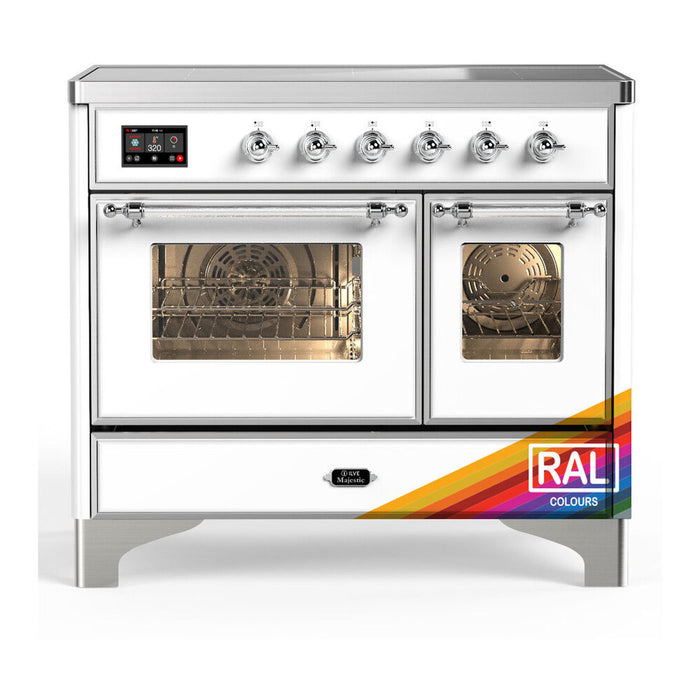 ILVE UMDIB40N Majestic III 40 inch Induction Range with 6 Elements, Booster Function, Bridge Control, Residual Heat Indicator (UMDIB40NR3)