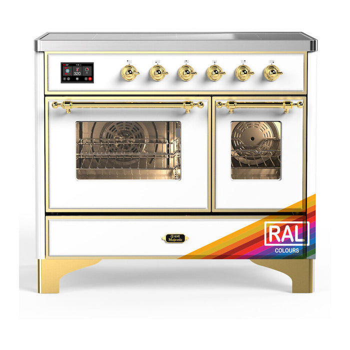 ILVE UMDIB40N Majestic III 40 inch Induction Range with 6 Elements, Booster Function, Bridge Control, Residual Heat Indicator (UMDIB40NR3)