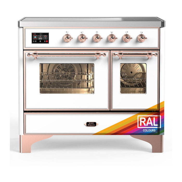 ILVE UMDIB40N Majestic III 40 inch Induction Range with 6 Elements, Booster Function, Bridge Control, Residual Heat Indicator (UMDIB40NR3)