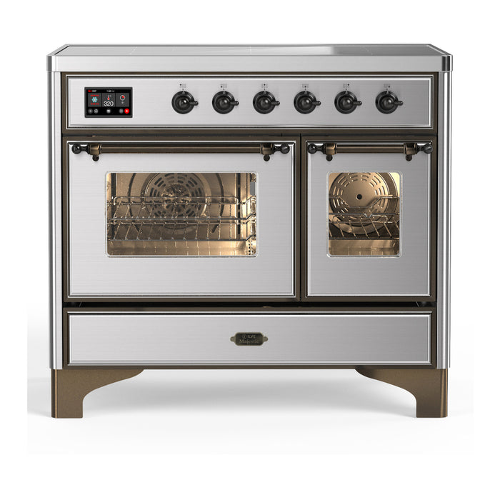 ILVE UMDIB40N Majestic III 40 inch Induction Range with 6 Elements, Booster Function, Bridge Control, Residual Heat Indicator (UMDIB40NR3)