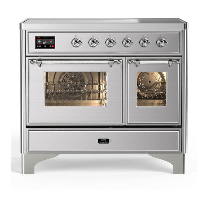 ILVE UMDIB40N Majestic III 40 inch Induction Range with 6 Elements, Booster Function, Bridge Control, Residual Heat Indicator (UMDIB40NR3)