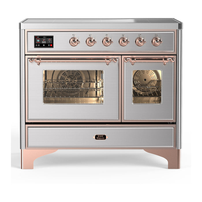 ILVE UMDIB40N Majestic III 40 inch Induction Range with 6 Elements, Booster Function, Bridge Control, Residual Heat Indicator (UMDIB40NR3)