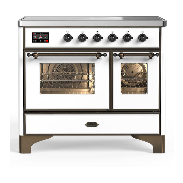 ILVE UMDIB40N Majestic III 40 inch Induction Range with 6 Elements, Booster Function, Bridge Control, Residual Heat Indicator (UMDIB40NR3)