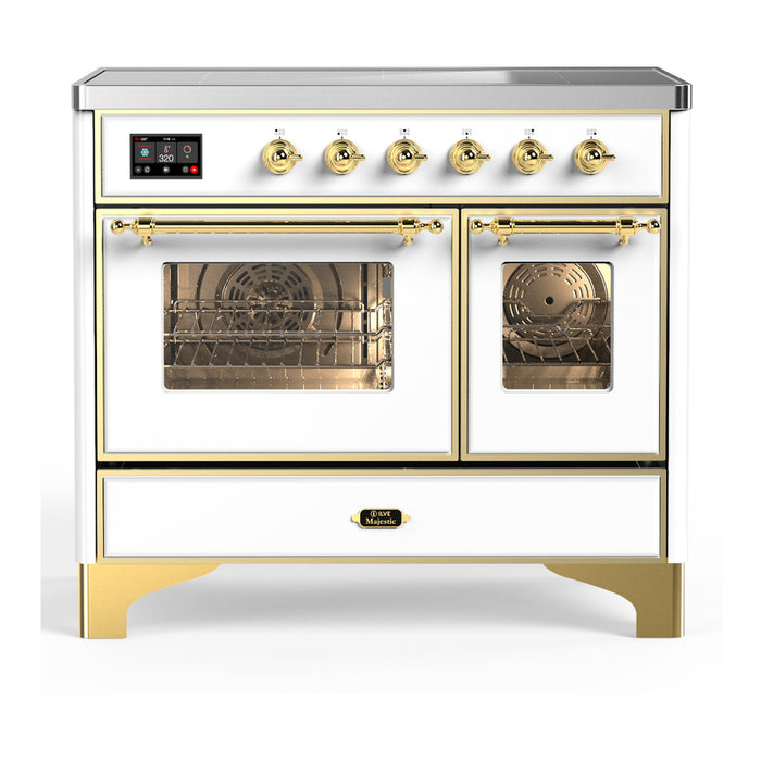ILVE UMDIB40N Majestic III 40 inch Induction Range with 6 Elements, Booster Function, Bridge Control, Residual Heat Indicator (UMDIB40NR3)