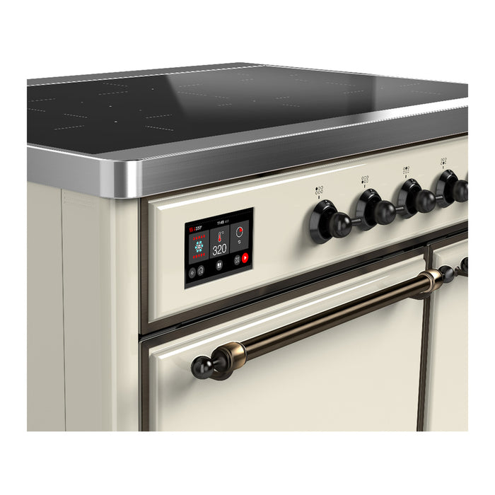 ILVE UMDIB40N Majestic III 40 inch Induction Range with 6 Elements, Booster Function, Bridge Control, Residual Heat Indicator (UMDIB40QNR3)