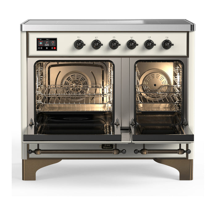 ILVE UMDIB40N Majestic III 40 inch Induction Range with 6 Elements, Booster Function, Bridge Control, Residual Heat Indicator (UMDIB40QNR3)
