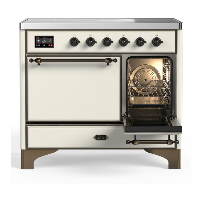ILVE UMDIB40N Majestic III 40 inch Induction Range with 6 Elements, Booster Function, Bridge Control, Residual Heat Indicator (UMDIB40QNR3)