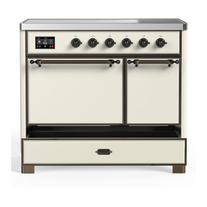 ILVE UMDIB40N Majestic III 40 inch Induction Range with 6 Elements, Booster Function, Bridge Control, Residual Heat Indicator (UMDIB40QNR3)