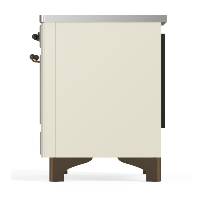 ILVE UMDIB40N Majestic III 40 inch Induction Range with 6 Elements, Booster Function, Bridge Control, Residual Heat Indicator (UMDIB40QNR3)