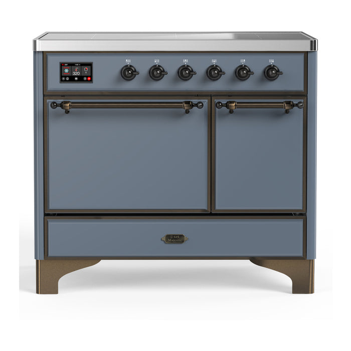 ILVE UMDIB40N Majestic III 40 inch Induction Range with 6 Elements, Booster Function, Bridge Control, Residual Heat Indicator (UMDIB40QNR3)