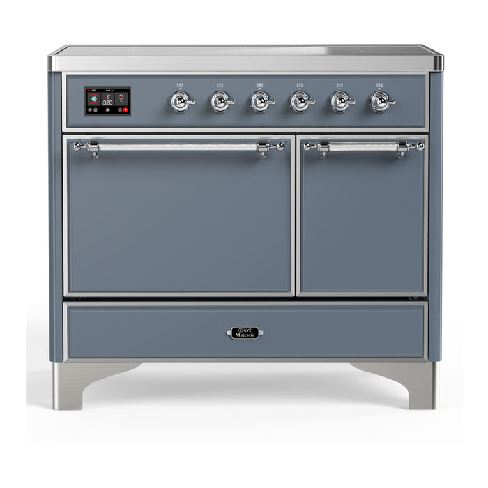 ILVE UMDIB40N Majestic III 40 inch Induction Range with 6 Elements, Booster Function, Bridge Control, Residual Heat Indicator (UMDIB40QNR3)