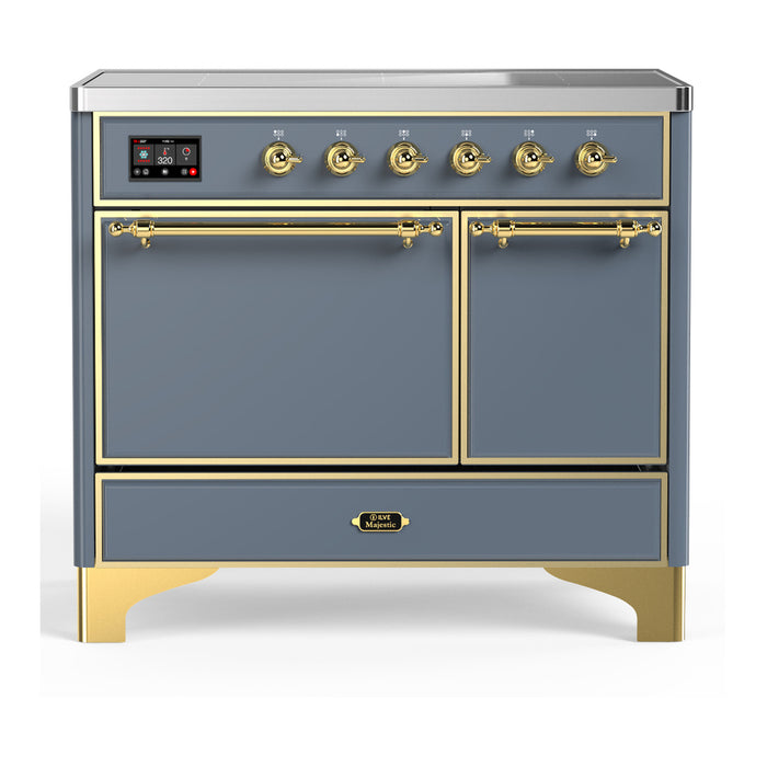 ILVE UMDIB40N Majestic III 40 inch Induction Range with 6 Elements, Booster Function, Bridge Control, Residual Heat Indicator (UMDIB40QNR3)