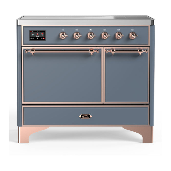 ILVE UMDIB40N Majestic III 40 inch Induction Range with 6 Elements, Booster Function, Bridge Control, Residual Heat Indicator (UMDIB40QNR3)