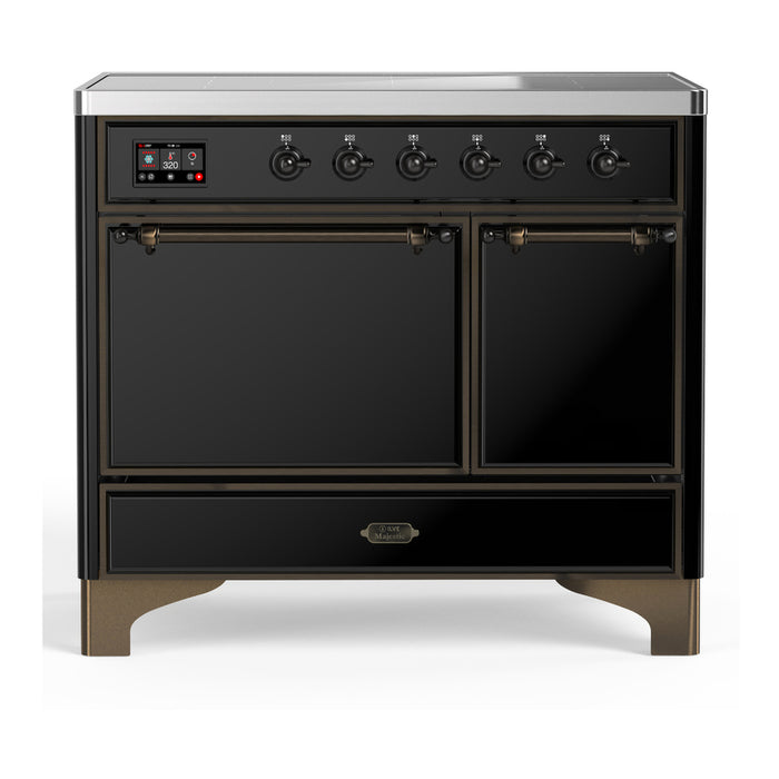 ILVE UMDIB40N Majestic III 40 inch Induction Range with 6 Elements, Booster Function, Bridge Control, Residual Heat Indicator (UMDIB40QNR3)