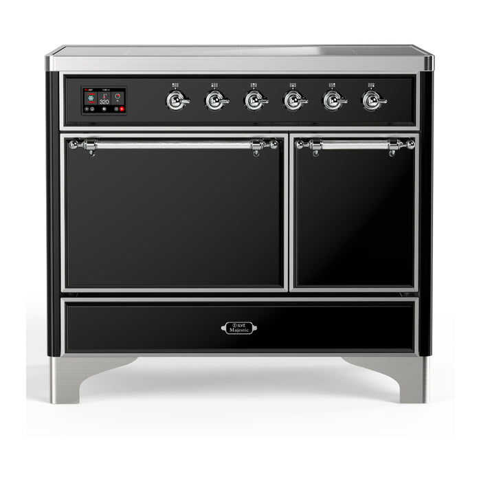 ILVE UMDIB40N Majestic III 40 inch Induction Range with 6 Elements, Booster Function, Bridge Control, Residual Heat Indicator (UMDIB40QNR3)
