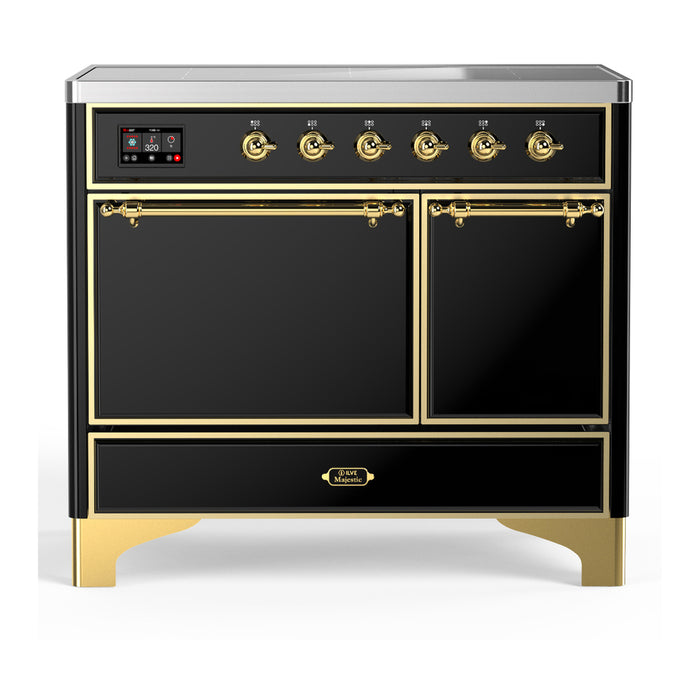 ILVE UMDIB40N Majestic III 40 inch Induction Range with 6 Elements, Booster Function, Bridge Control, Residual Heat Indicator (UMDIB40QNR3)